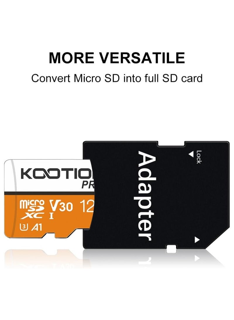 Kotion - KOOTION 128GB Micro SDXC UHS-I U3 V30 A1 Memory Card - High Speed TF Card for Phone, Camera - Image 1