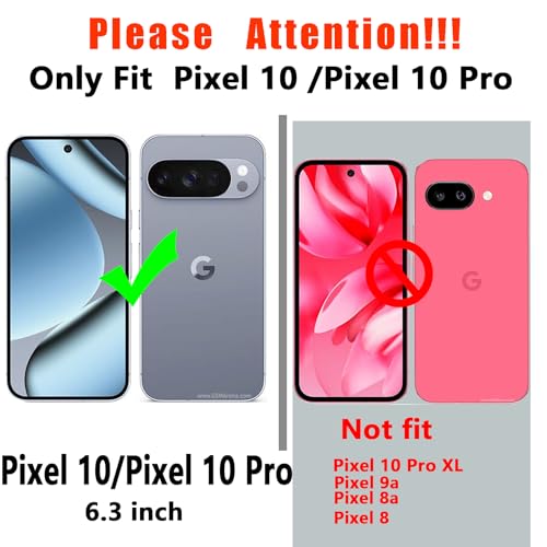 yuanming for Pixel 10 Case, [Military Grade Drop Tested] with HD Screen Protector, Dual Layer Protective Heavy Duty Cell Phone Cover Non-Slip Shockproof Rugged Case for Google Pixel 10 (Dark Green) - Image 2
