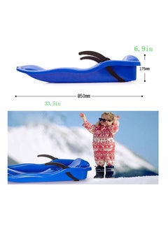 BLOOMING TIME Portable Snow Sled Sand Grass Skiing with Pull Rope  - Image 3