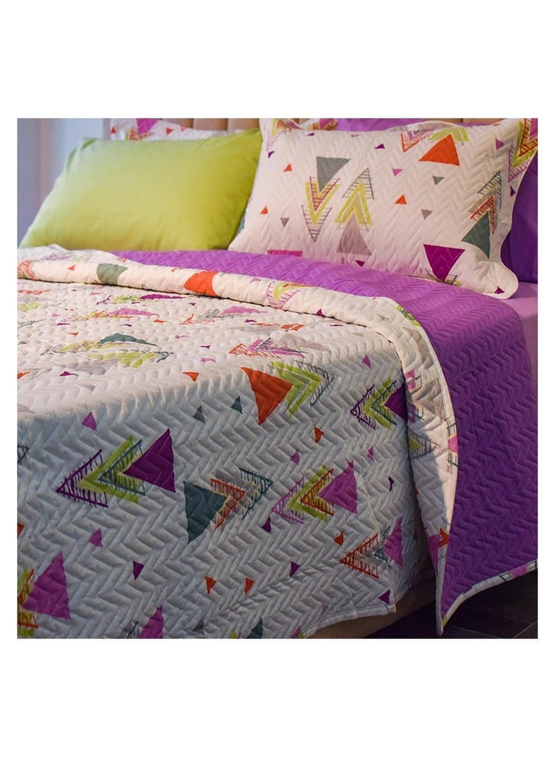 Family Bed Coverlet Set Cotton 3 pieces size 240 x 240 cm model 149 from Family Bed - Image 3