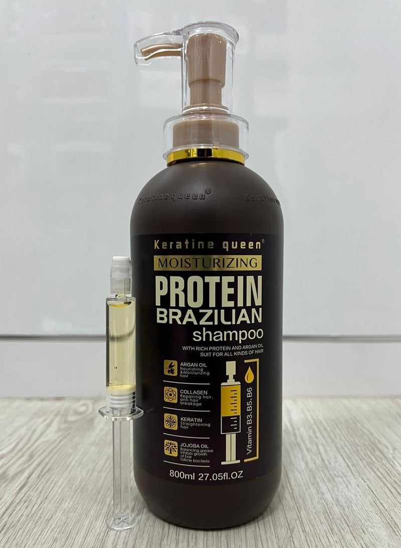 Keratine queen Moisturizing Protein Brazilian Shampoo 800ml - Image 3