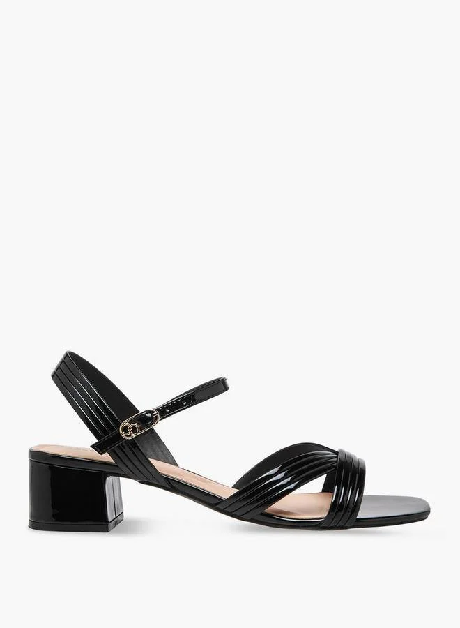 سيليست Women Block Heel Ankle Strap Sandals