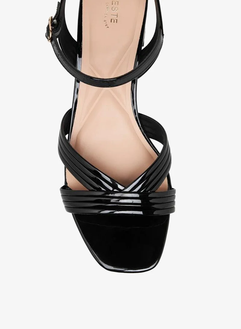 Celeste BLACK Women Block Heel Sandals for Women | Best Price UAE