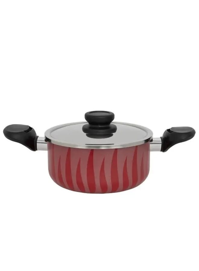 RED FLAME Tefal Red Flame Cooking Pot, 22 Cm - Red  - Image 1