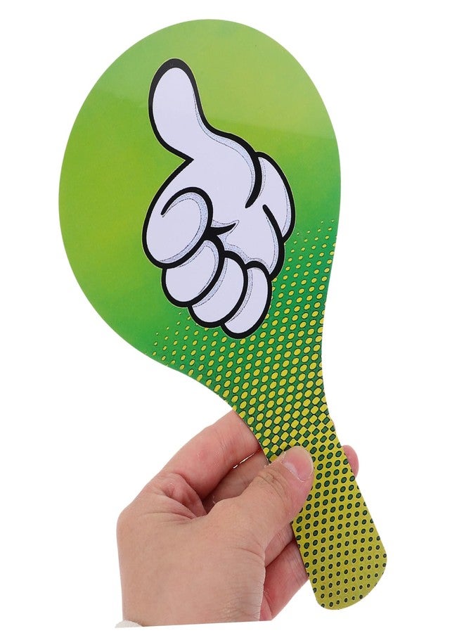 SHINEOFI Thumbs Up Thumbs Down Paddles Yes No Paddles Signs Green Red True False Paddles Answer Paddles for Classroom Voting Teacher Classroom Event Supplies - Image 2