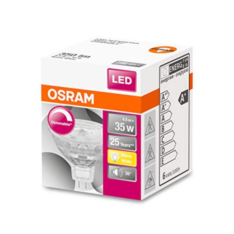 LED reflector lamp/Base: GU5.3/ Warm White/ 2700 K/ 5 W/replacement for 35 W Reflector lamp/LED SUPERSTAR MR16 12 V [Energy efficiency class A+]/ pack of 10 - Image 3