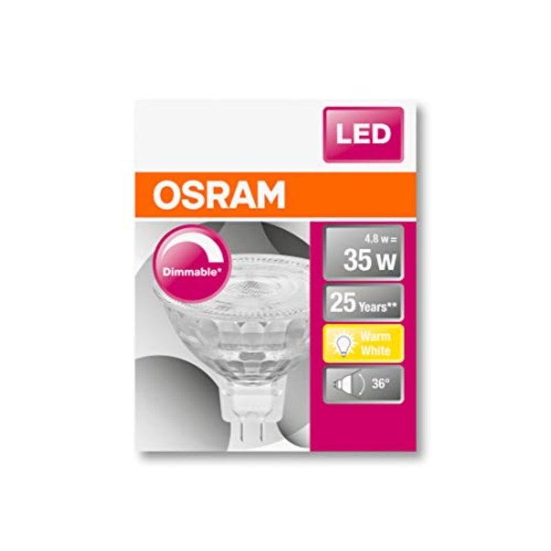 LED reflector lamp/Base: GU5.3/ Warm White/ 2700 K/ 5 W/replacement for 35 W Reflector lamp/LED SUPERSTAR MR16 12 V [Energy efficiency class A+]/ pack of 10 - Image 2