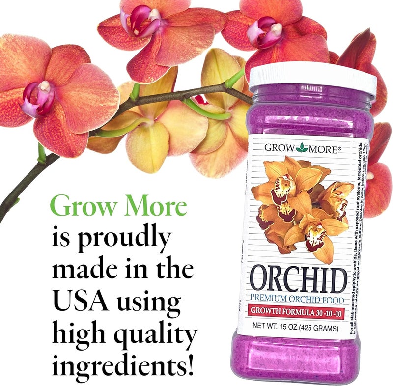 Grow More Premium Orchid Food - 15oz Growth Formula 30-10-10 - Image 4