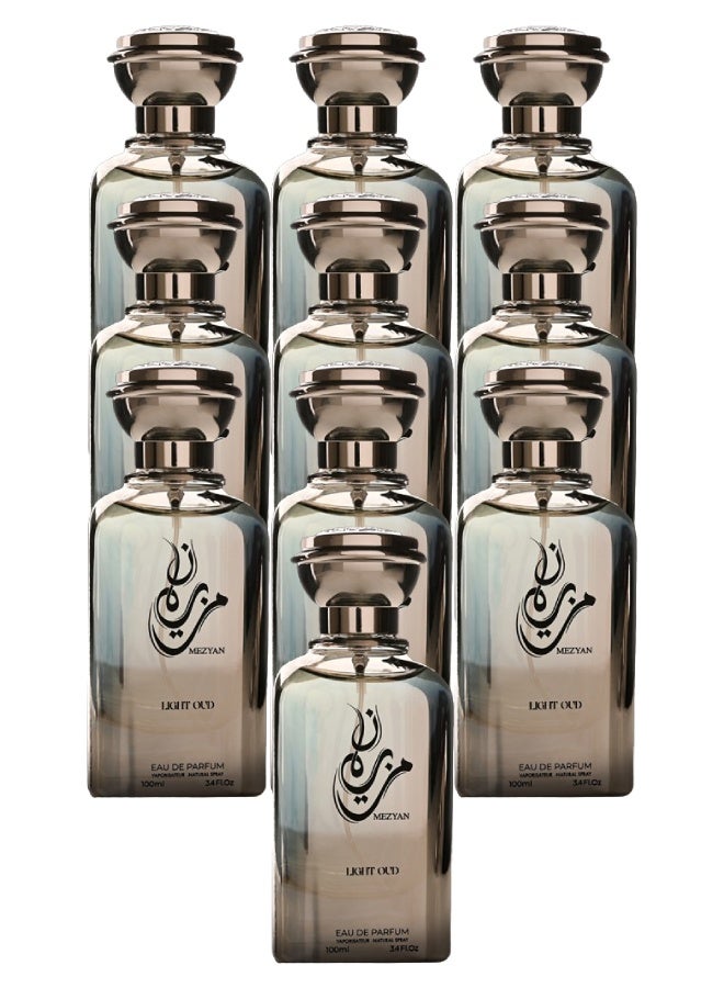 sezan 10 Pieces Mezyan Light Oud Perfume 100ML - Image 1