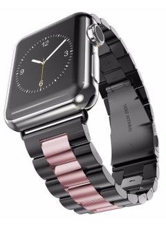 Metal Bands Compatible with Apple Watch Band 42mm 44mm 45mm, Stainless Steel Magnetic Absorption Strap, Wristband for iWatch Band for Apple Watch Series 7/6/5/4/3/2/1/SE,