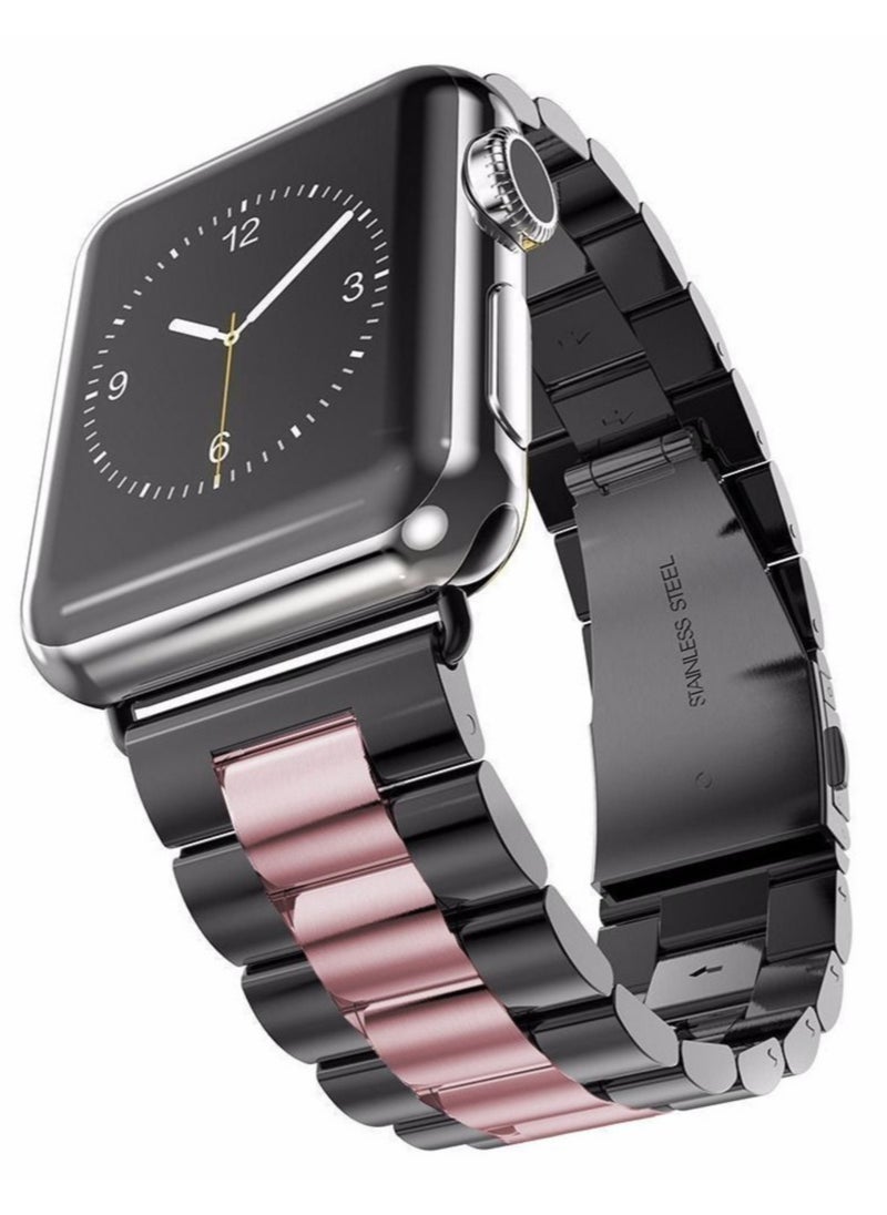 ELTRAZONE - Metal Bands Compatible with Apple Watch Band 42mm 44mm 45mm, Stainless Steel Magnetic Absorption Strap, Wristband for iWatch Band for Apple Watch Series 7/6/5/4/3/2/1/SE, - Image 1