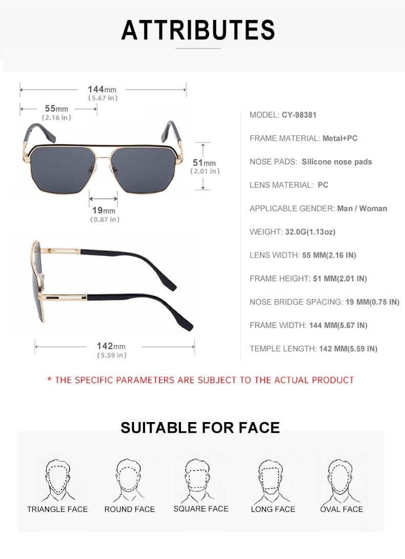 Premium Sunglasses 52-58mm UV400 Polarized CY-98381 - Image 2