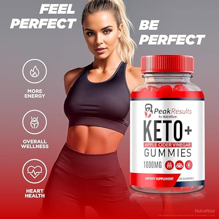 NutraRize Peak Results Keto Gummies for Weight Loss, Official Keto+ACV Gummy, All-Natural Apple Cider Vinegar 100MG, Premium ACV Formula to Support Digestion, PeakResults Review (60 Gummies) - Image 4