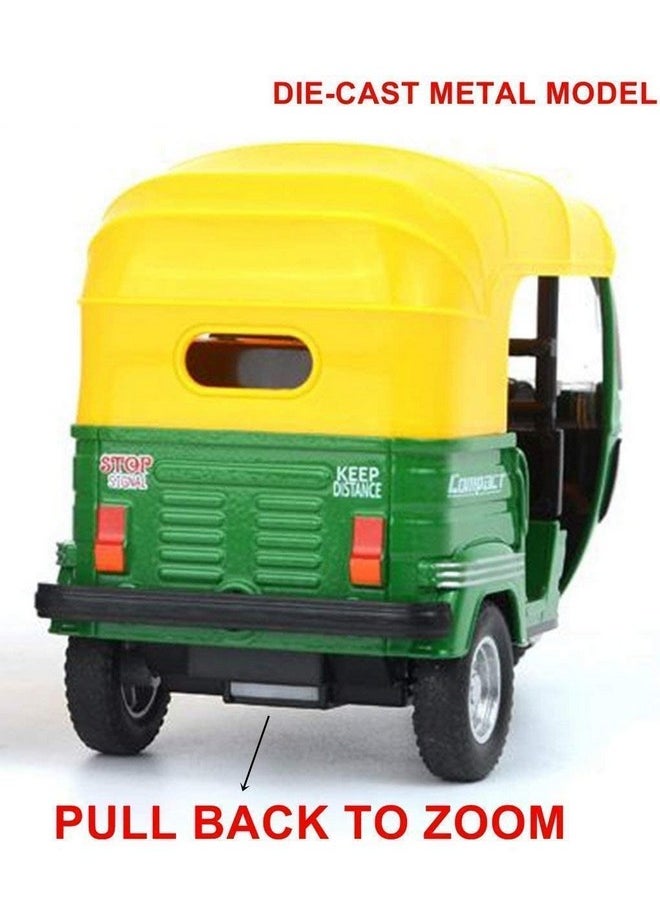 Kiti Kits - KITI KITS Toddlers Baby Boys Girls Model Toys Steering Wheel Car Toy, Mini Toy Pull Back (Random Color) (AUTO Rickshaw & Scooter) - Image 1