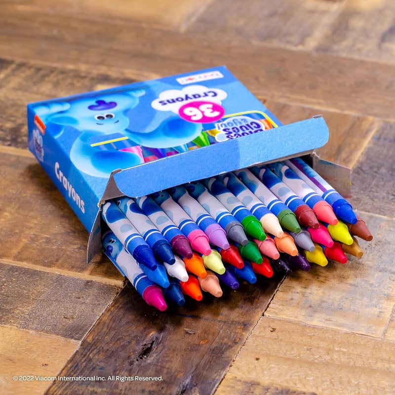 nickelodeon Blue's Clues and You 36 Count Crayons in Tuck Box - Image 3