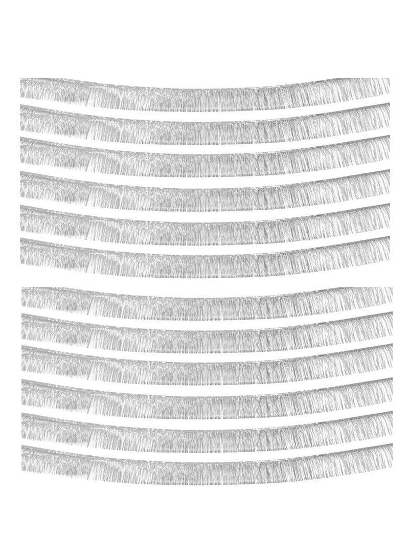 Anna 30x200cm Birthday Party Backdrop Decorations Shiny Fringe Curtains Banner - Set of 12 - Image 1