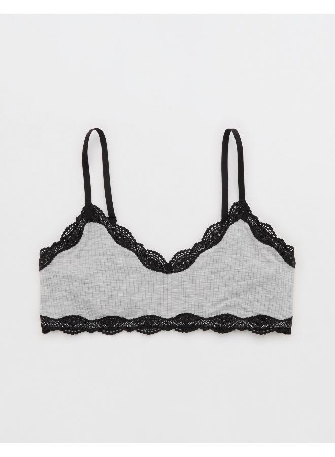 Aerie Superchill Cotton Rib Bralette - Image 2