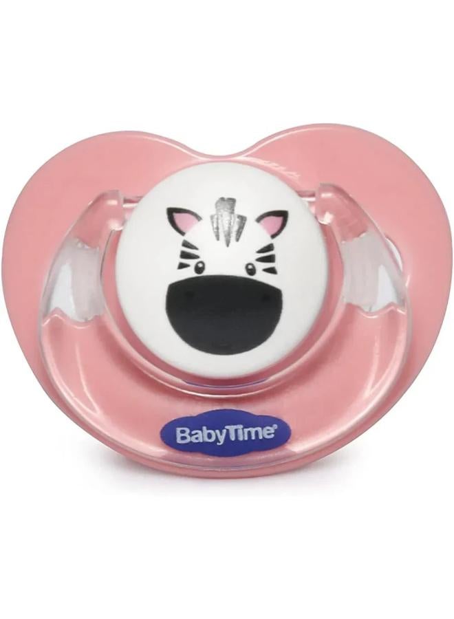 Baby Time Silicone Soother – Pink - Image 1