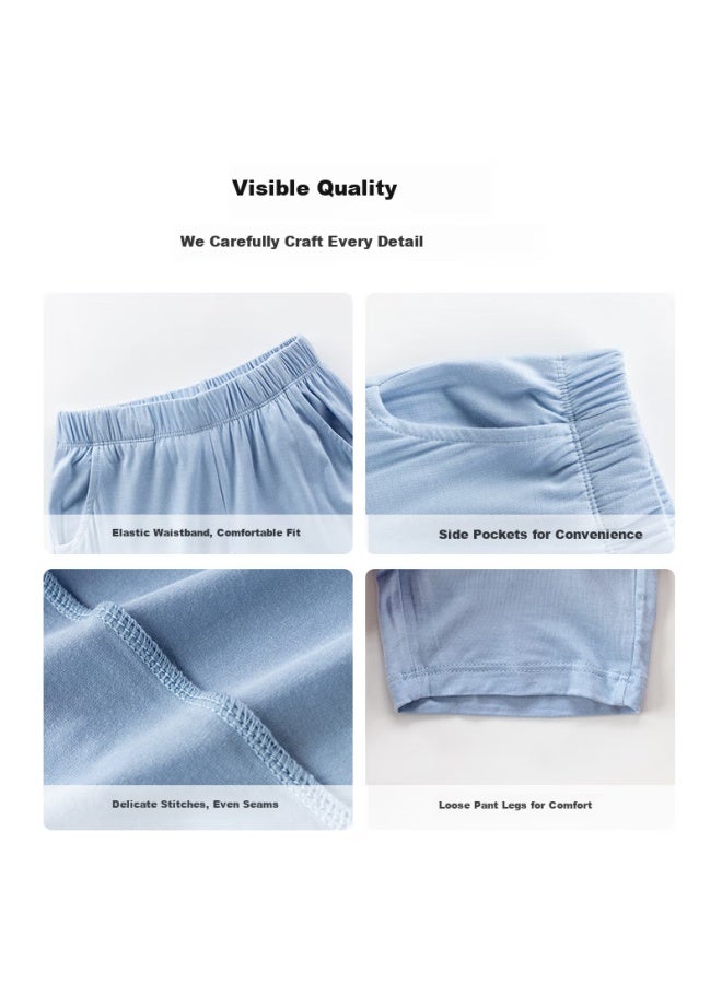 Nubiwu Children's Modal Sleep Pants Summer Mosquito-proof Pants For Boys Thin Breathable Spring And Autumn Home Pants For Girls Casual Air-conditioned Pants - Image 1
