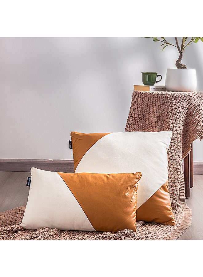 Cottage Cottage Cotton and Rexine Cushion 30 * 50 cm White - Image 1