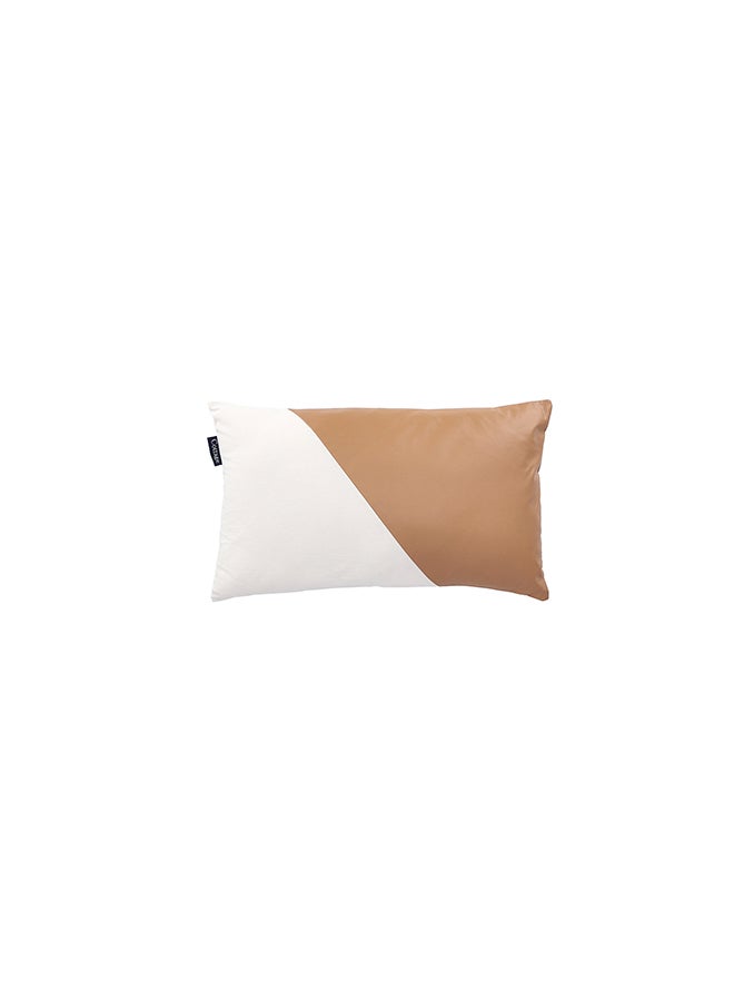Cottage Cottage Cotton and Rexine Cushion 30 * 50 cm White - Image 3