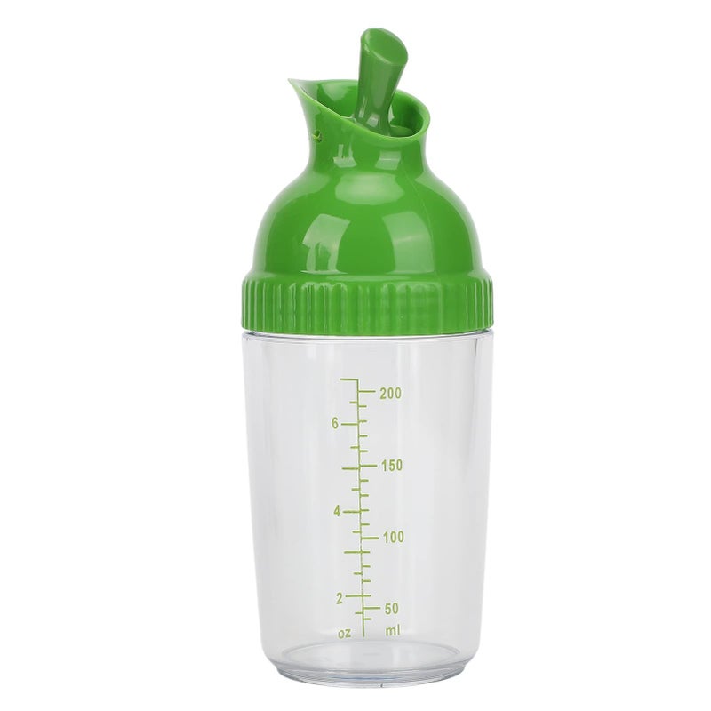 200ml Salad Dressing Shaker With Lid Airtight Leakproof One Hand Pouring Oil Bottle - Image 1