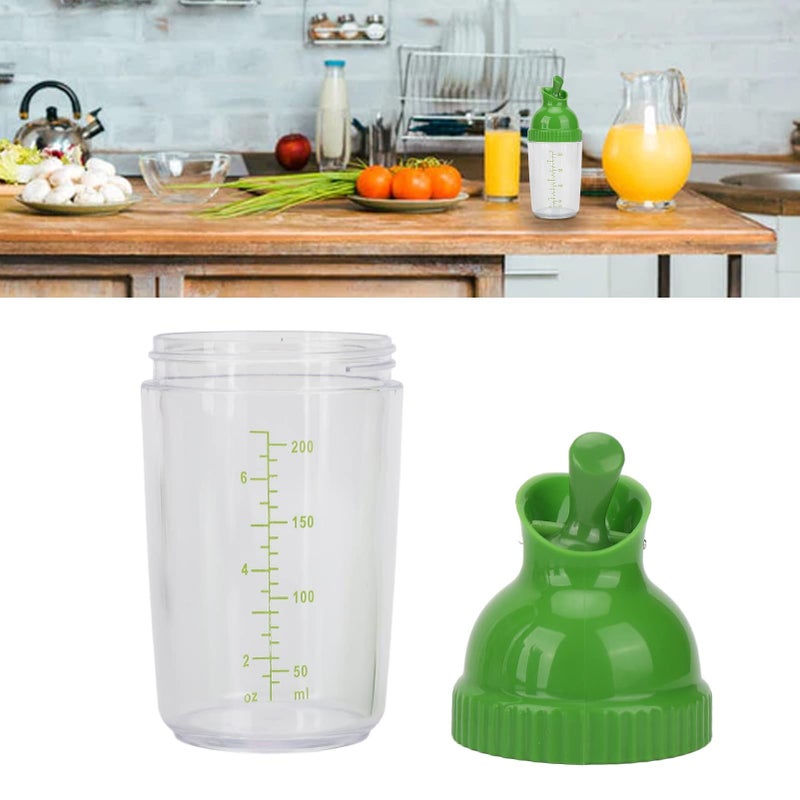 200ml Salad Dressing Shaker With Lid Airtight Leakproof One Hand Pouring Oil Bottle - Image 5