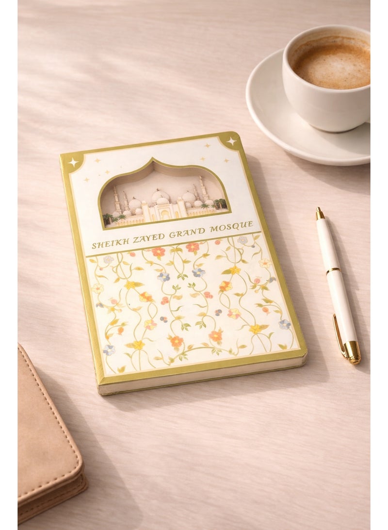 Sheikh Zayed Grand Mosque 3D Papercut Notebook – Day Edition UAE Souvenir Gift - Image 3