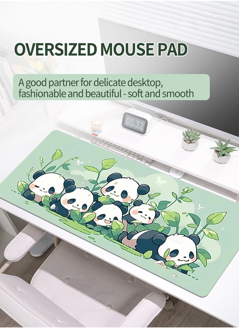 Beirui - 90cm*40cm Anime Mouse Pad, Gaming Mouse Pad, Large Mouse Pad, Extended Keyboard Mouse Pad, Extended Keyboard Mouse Pad with non-slip base and stitched edges - Image 1