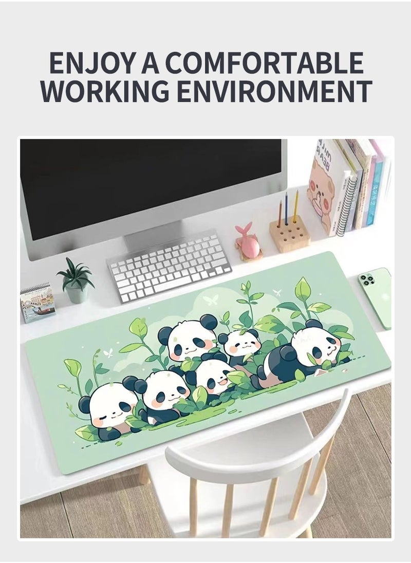 Beirui - 90cm*40cm Anime Mouse Pad, Gaming Mouse Pad, Large Mouse Pad, Extended Keyboard Mouse Pad, Extended Keyboard Mouse Pad with non-slip base and stitched edges - Image 1