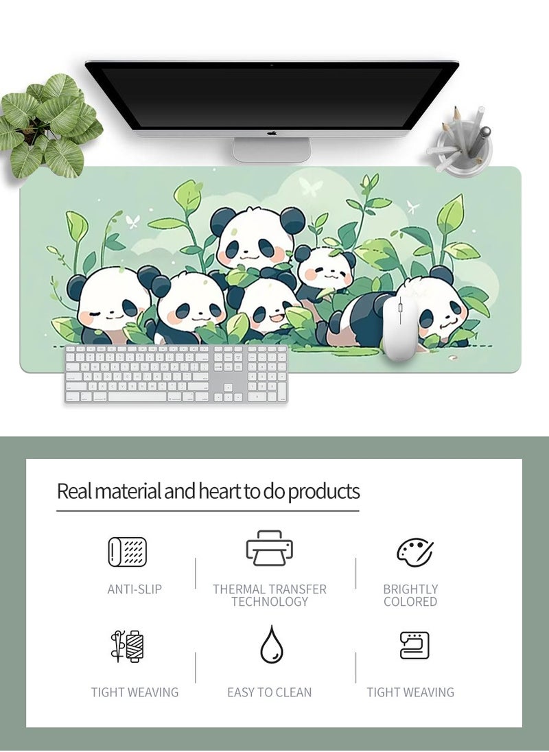 Beirui - 90cm*40cm Anime Mouse Pad, Gaming Mouse Pad, Large Mouse Pad, Extended Keyboard Mouse Pad, Extended Keyboard Mouse Pad with non-slip base and stitched edges - Image 1