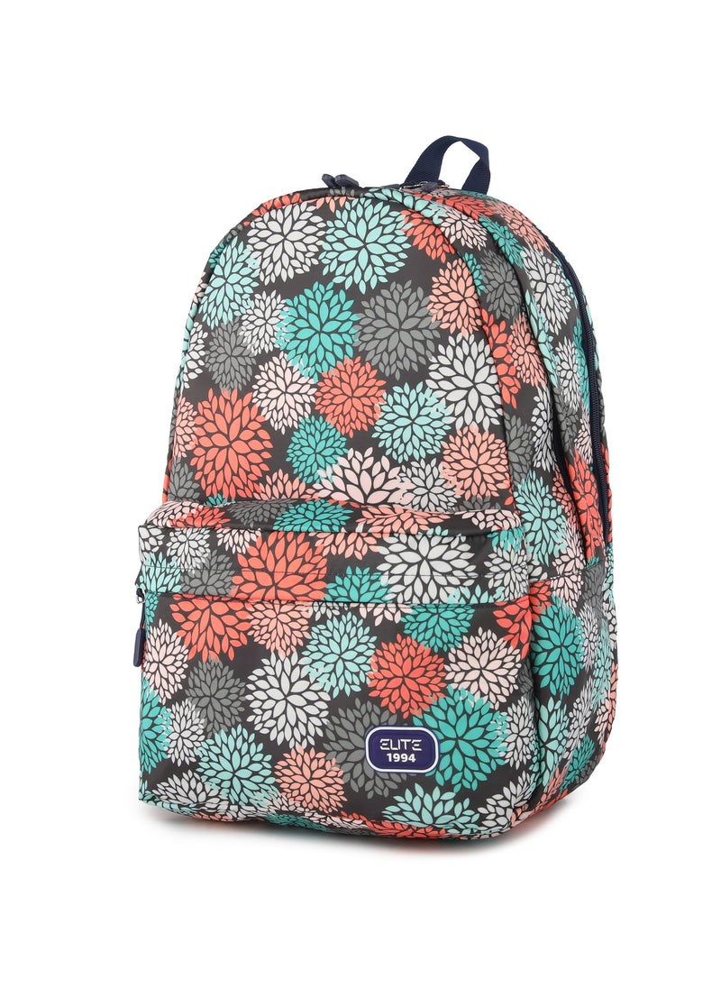 Elite Elite Unisex Printed School Bags 3 Pocket With Laptop Pocket - 17inch - Black / Multicolor - No:GS 223  - Image 2
