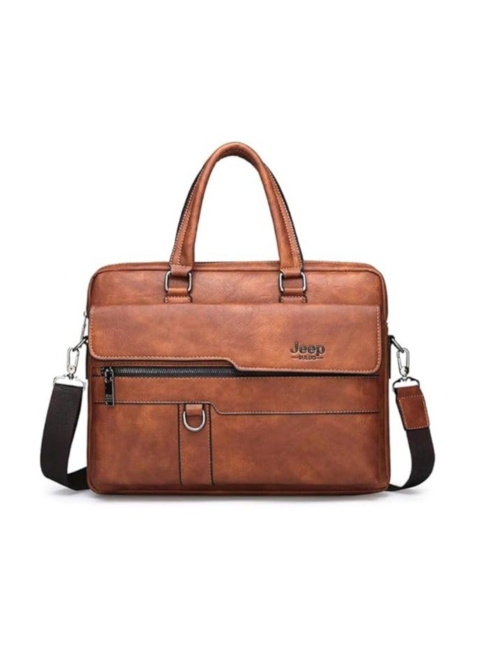 جيب بولو شنطة جلد -جيب بولو-لاب توب- بحزام قابل للتعديل - هافان - Image 3