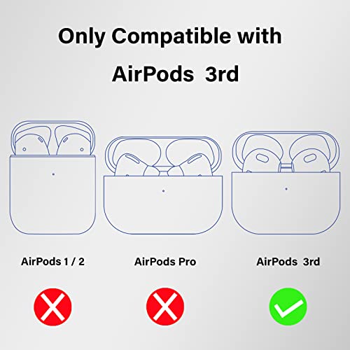 Wonhibo for Airpods 3 Case, Cute Kawaii Animal Cover for Airpod 3rd Gen 2021 Generation with Keychain (Khaki Bear) - Image 2