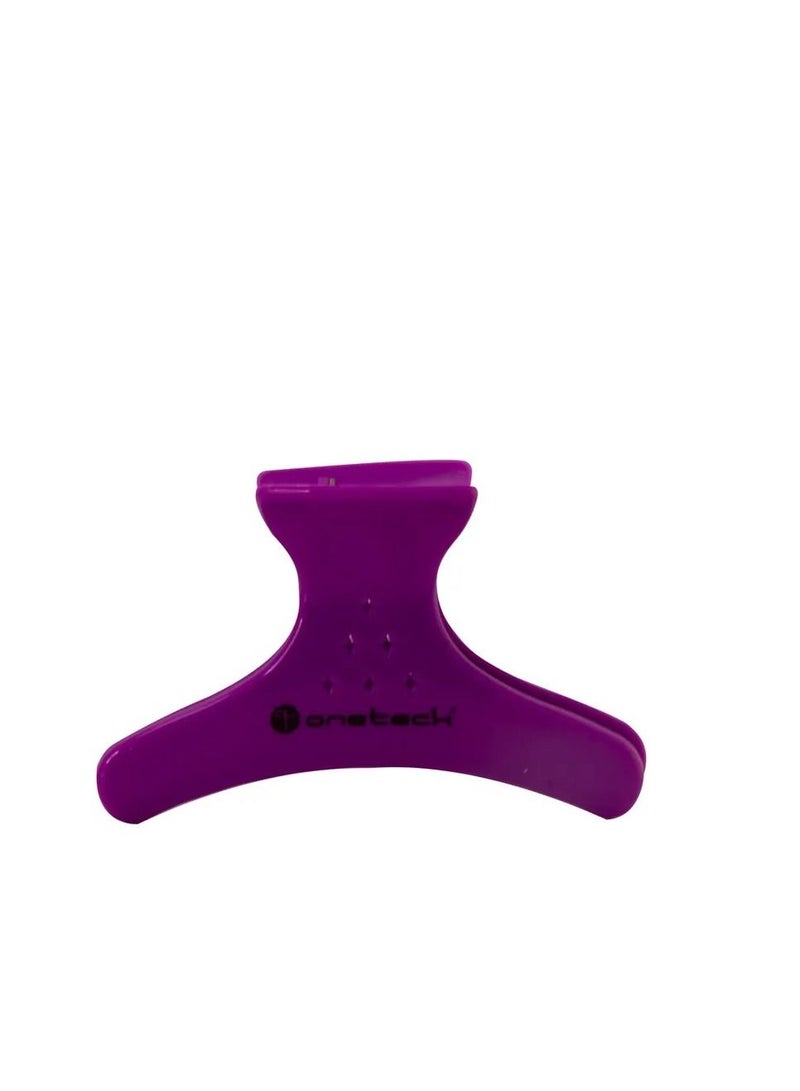 وان تيك مشابك شعر بسيطة وأنيقة من ون تك - أرجواني، 4 قطع - مشابك أنيقة ومتينة لتصفيف الشعر اليومي - Image 2