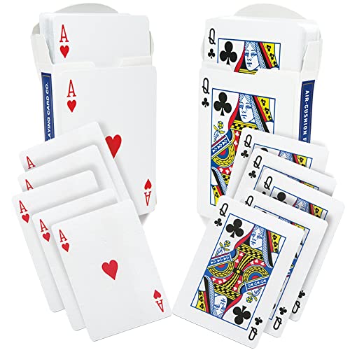 Magic Makers One Way Forcing Blue Bicycle Back Decks Combo Queen of Clubs and Ace of Hearts 2 Decks Included - Image 1
