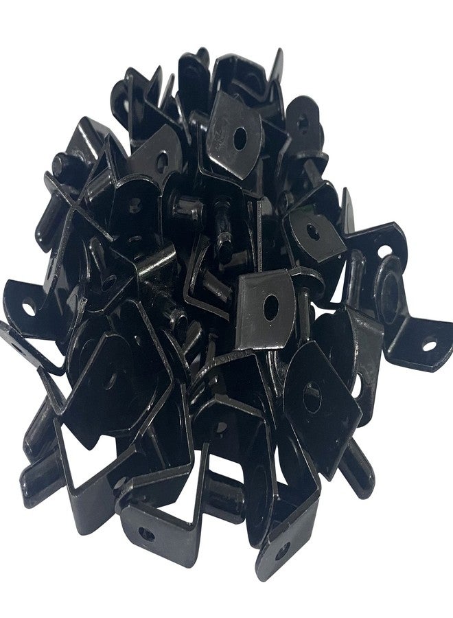 MANSHU 50 PCS Shelf pins, Shelf Bracket Pegs with Hole, Bracket-Style, L-Shaped Furniture Bracket Pegs Cabinet Bracket Pegs Shelf Pegs,Black Tone - Image 4