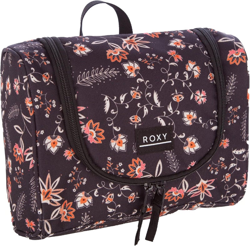 Roxy Womens Travel Dance Cosmetic Makeup Case Toiletry Bag Anthracite Kerala Border