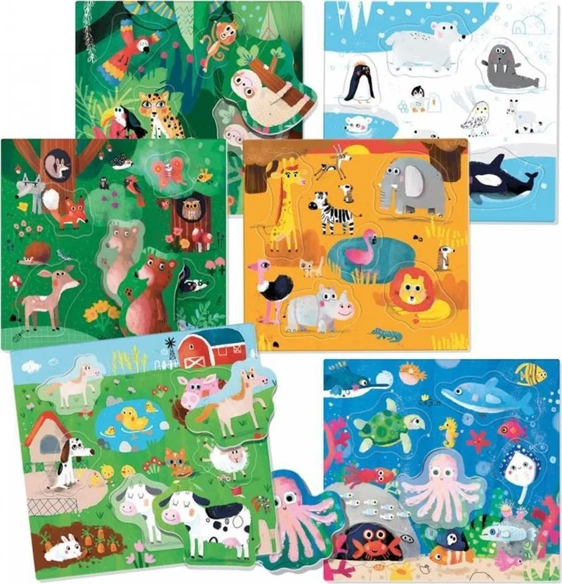 Headu Animal Lotto Montessori Puzzle Game 22847