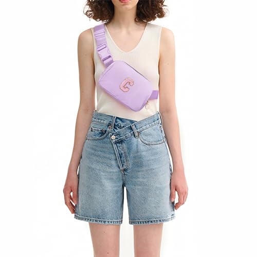 Uygafly Birthday Gifts for 6 7 8 9 10 11 12 13 Year Old Girls,Fanny Pack Belt Bag Crossbody Bags for Women Girls Kids,Fashion Waist Packs Cute Teen Trendy Stuff Travel Essentials | Lavender,C - Image 2