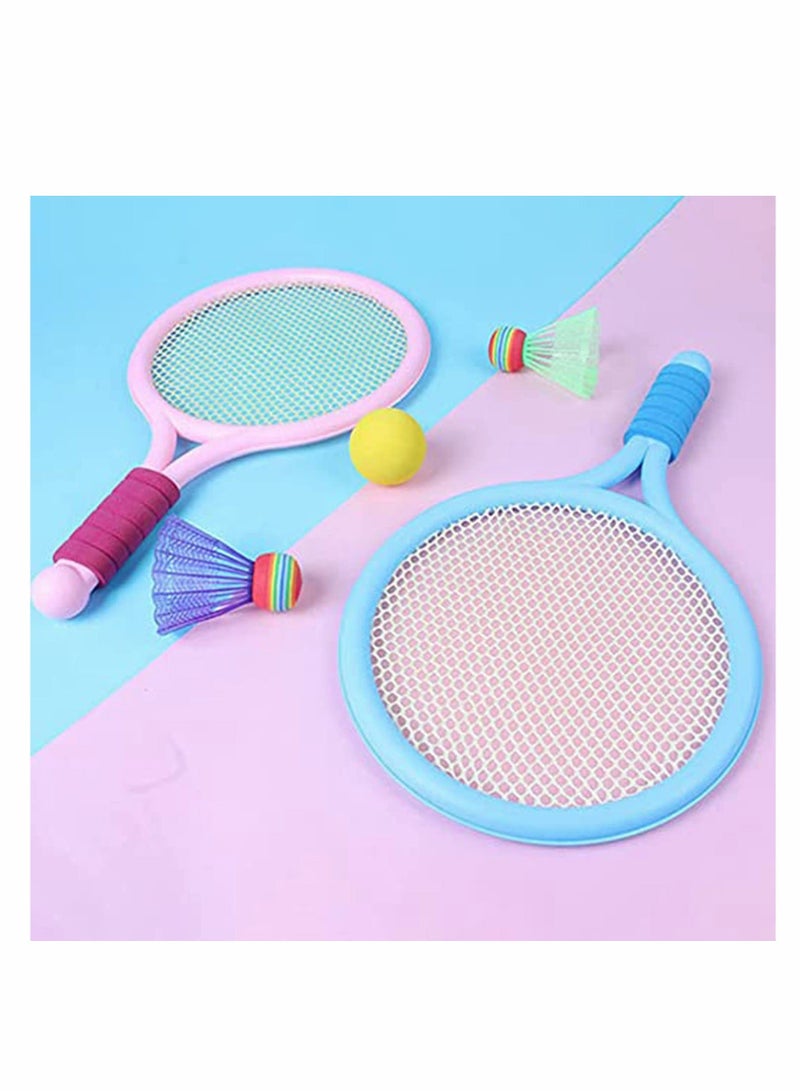 Generic Tennis Racket Set for Children, Tennis Balls Badminton Balls Badminton Rackets Kids Set Outdoor Garden Game Set Outdoor Game Toys for Children - Image 2