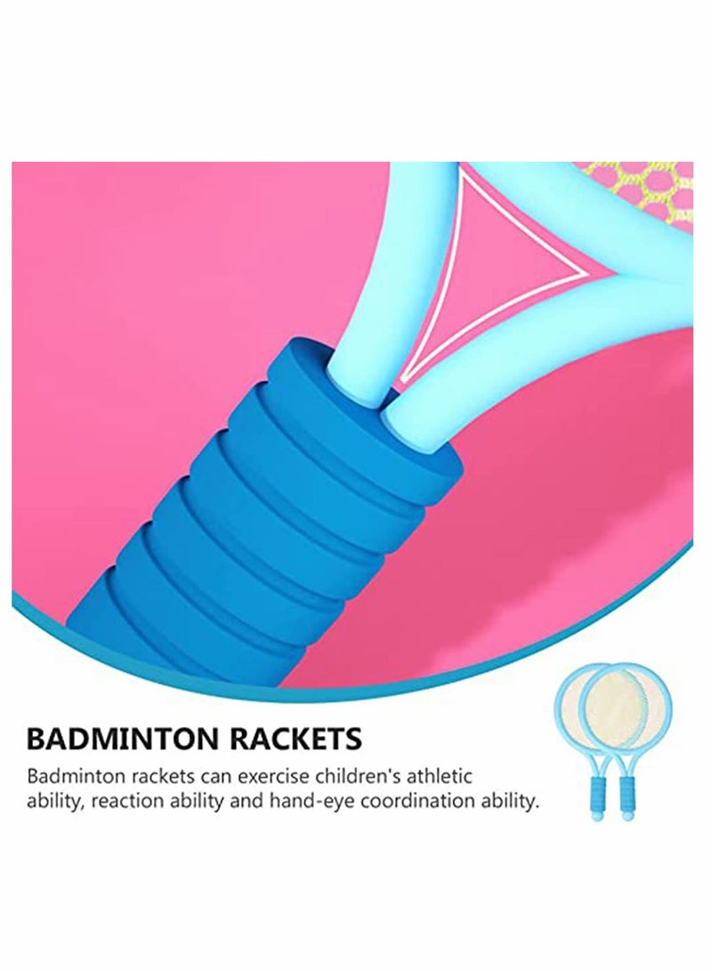 Generic Tennis Racket Set for Children, Tennis Balls Badminton Balls Badminton Rackets Kids Set Outdoor Garden Game Set Outdoor Game Toys for Children - Image 5