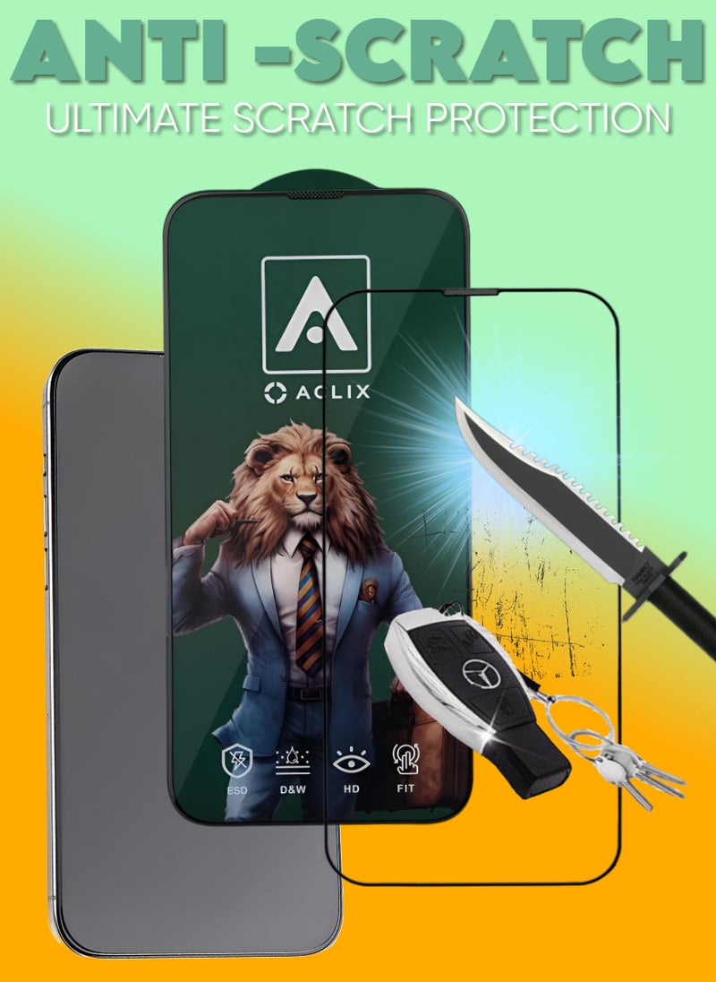 2 Pieces Antistatic ESD Dustproof Premium Quality High Definition Tempered Glass Screen Protector Designed For  iPhone XR