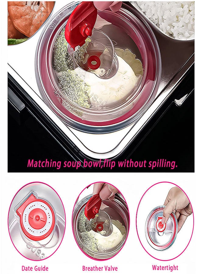 Student 304 Stainless Steel Four Grid Lunch Box Bento Box With Spoon And Chopsticks 1100 Ml  - Image 5