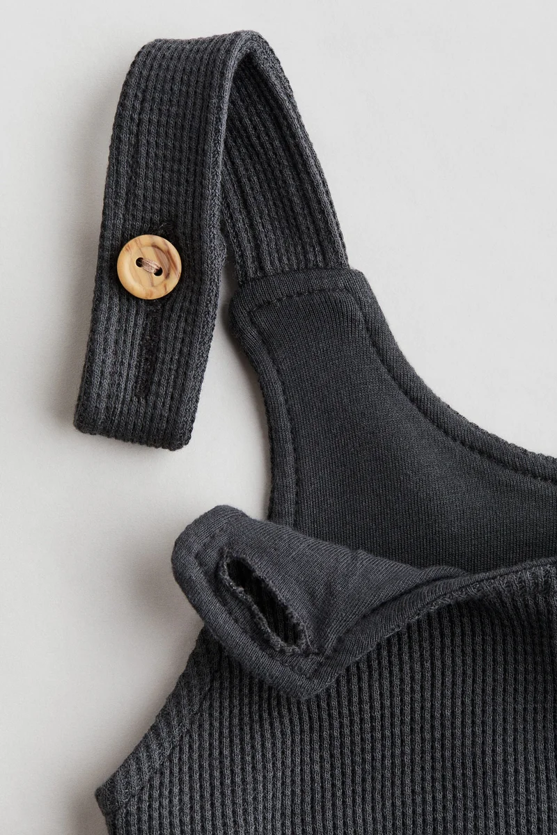 H&M Waffled cotton dungarees