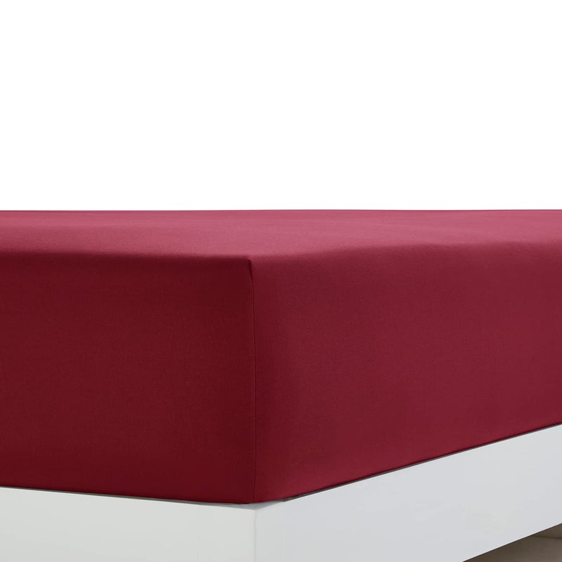 Clara Clark Bed Sheets, Premier 1800 Series 4 Piece Bed Sheet Set, Deep Pocket, Wrinkle, Fade, Stain Resistant, Luxury Soft Bedding Sheets & Pillowcases, Queen, Burgundy Red - Image 3