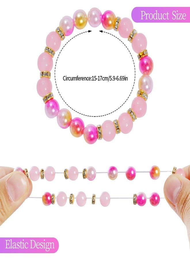 Dxhycc 24 Pieces Princess Bracelets Girls Beaded Bracelets Little Girls Costume Jewelry Set for Birthday Party Favors - Image 3