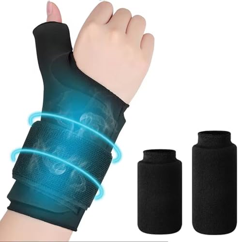 Coldcool WristHand Ice Pack Hot Cold Therapy Wrap Soft Gel Pack for Either Wrist Black - Image 2