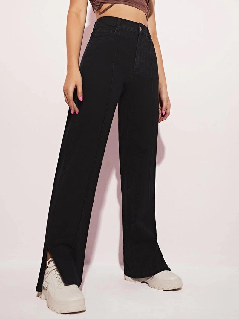 KOTTY Womens High Rise Cotton Lycra Solid Jeans - Image 2