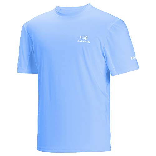 BASSDASH Men’s UPF 50+ Sun Protection Fishing Shirt Short Sleeve UV T-Shirt - Image 4